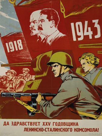 'Russian Communist Poster, 1943' Giclee Print | AllPosters.com