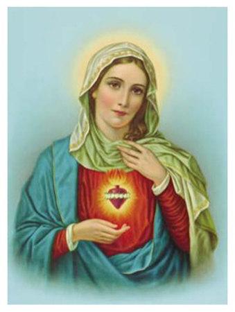 'Sacred Heart of Mary' Print - | AllPosters.com
