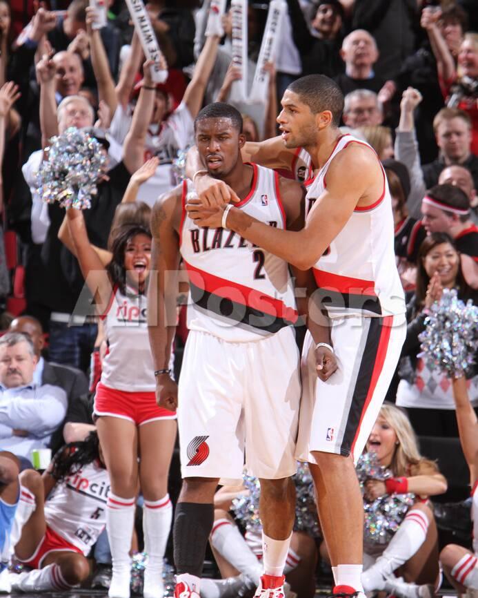 Denver Nuggets V Portland Trail Blazers Nicolas Batum And Wesley Matthews Photo Sam Forencich Allposters Com