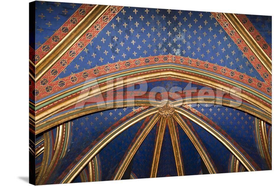 France Paris Notre Dame Cathedral Lower Church Apse Ribbed Vaulted Ceiling