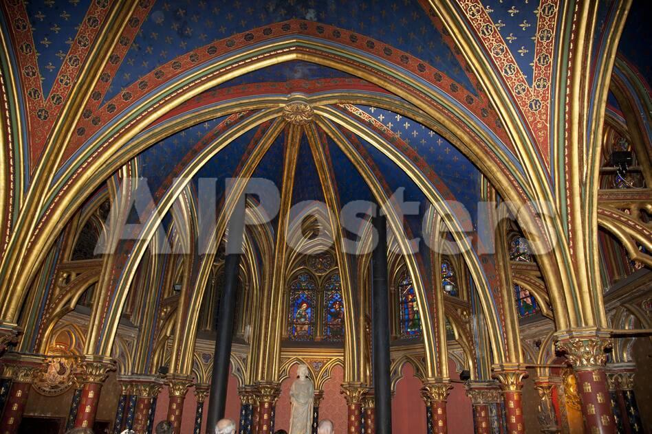 France Paris Notre Dame Cathedral Lower Church Apse Ribbed