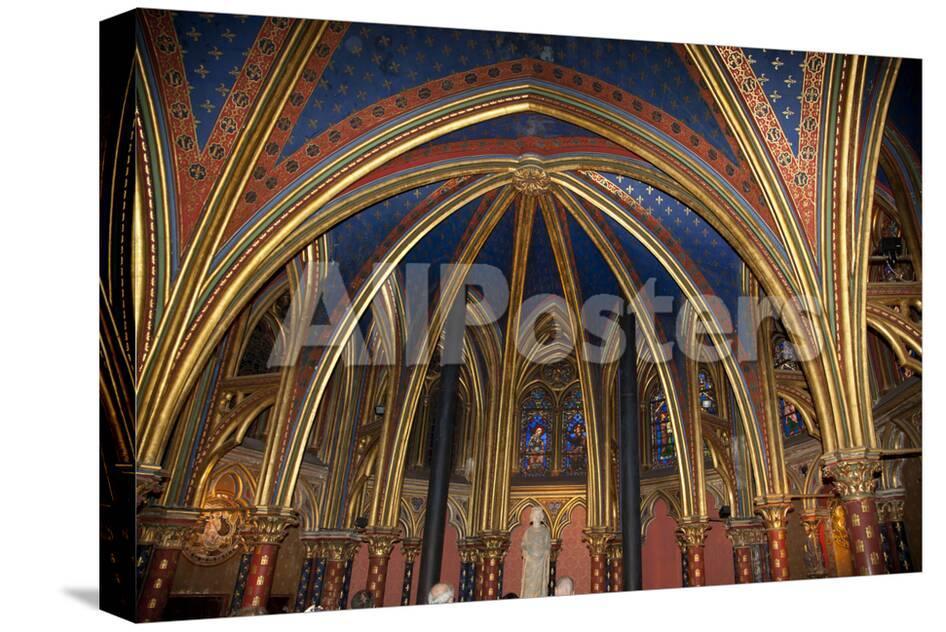 France Paris Notre Dame Cathedral Lower Church Apse Ribbed