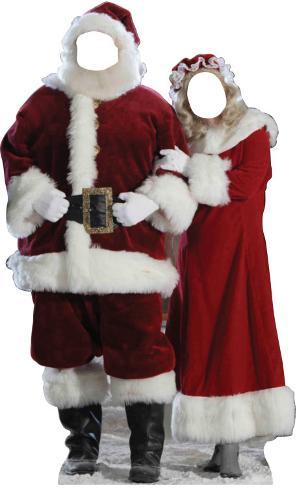 santa and mrs claus