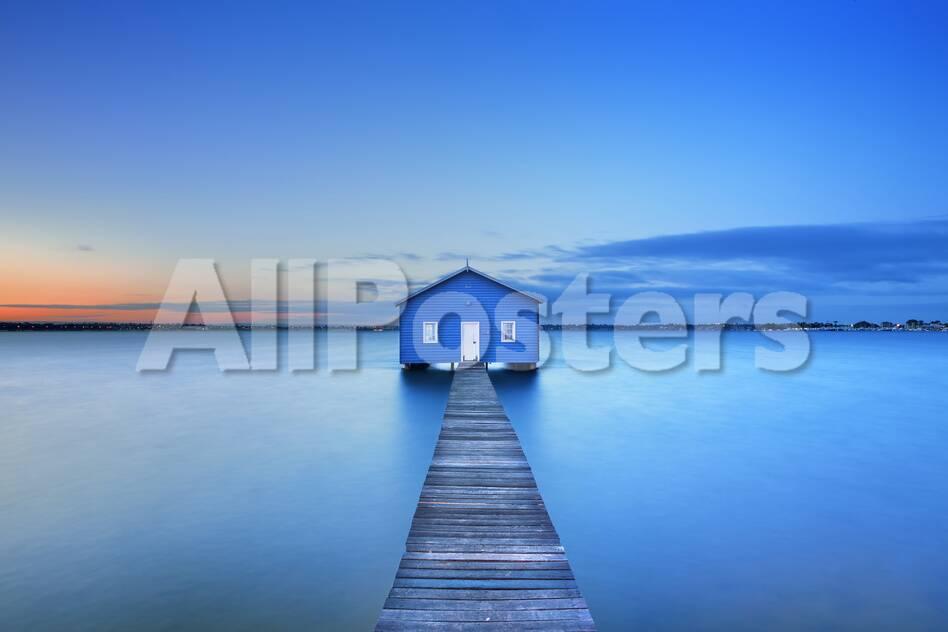 Sunrise Over The Matilda Bay Boathouse In The Swan River In Perth