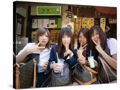 School Girls with Louis Vuitton Bags, Tokyo, Honshu, Japan Photographic Print at 0