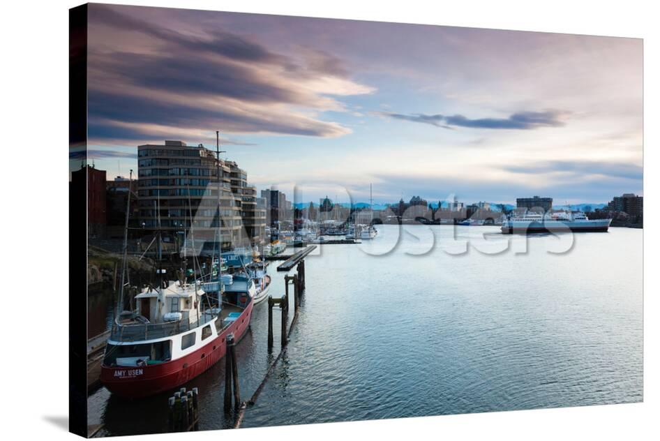 Ships At Inner Harbor Victoria Vancouver Island British