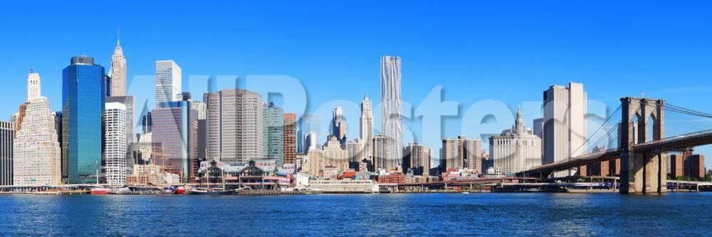 New York City Manhattan Skyline Panorama With Brooklyn Bridge And Skyscrapers Over Hudson River In Photographic Print Songquan Deng Allposters Com New York City Manhattan Skyline Panorama With Brooklyn Bridge And Skyscrapers Over Hudson River In Photographic Print Songquan Deng Allposters Com
