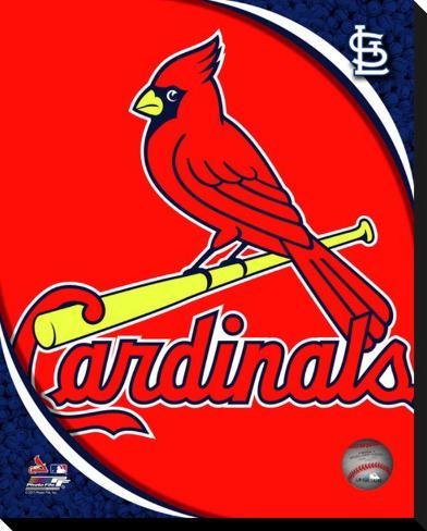 St. Louis Cardinals Logo Stretched Canvas Print - www.ermes-unice.fr