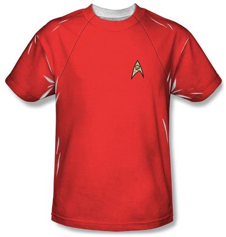 Star Trek - Red Shirt Costume Tee Sublimated - at AllPosters.com.au