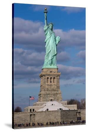 liberty statue york state manhattan usa background