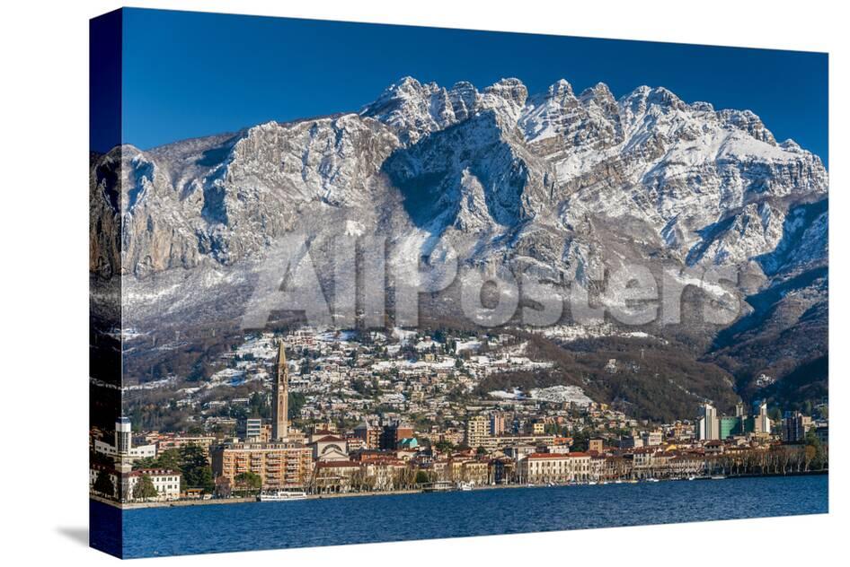 Winter View Of City Of Lecco With Mount Resegone In The Background Lake Como Lombardy Italy Photographic Print Stefano Politi Markovina Allposters Com
