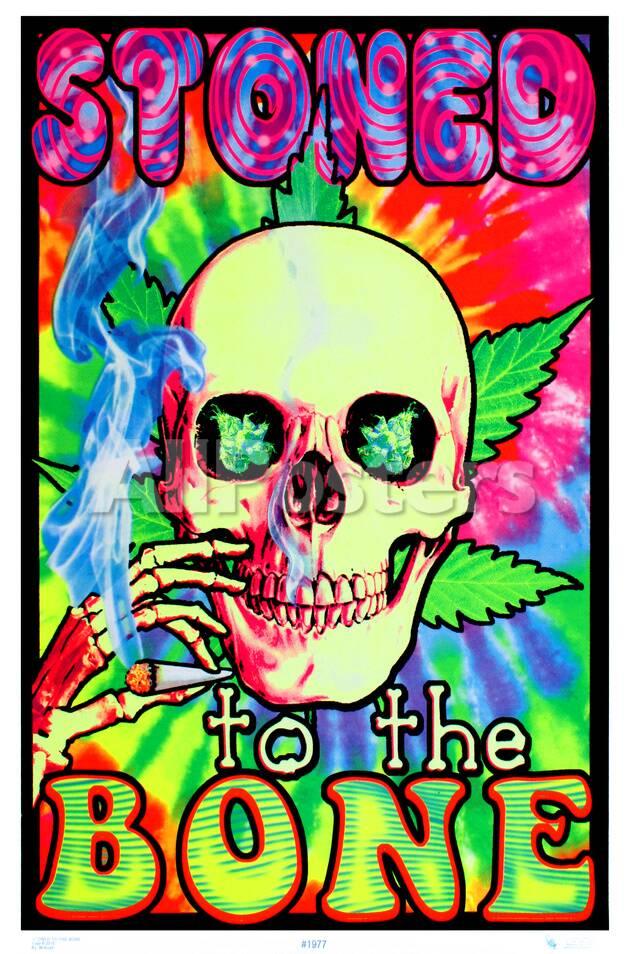 Stoned To The Bone Blacklight Poster Photo at AllPosters.com
