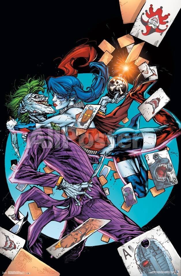 Suicide Squad Joker And Harley Quinn Love Hurts Prints At