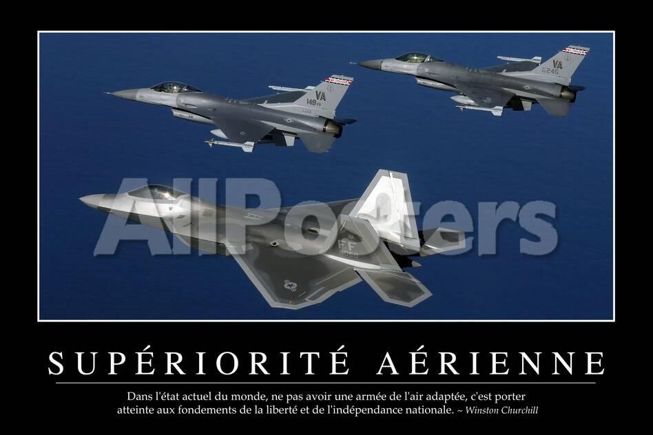 Superiorite Aerienne Citation Et Affiche D Inspiration Et Motivation Photographic Print Allposters Com