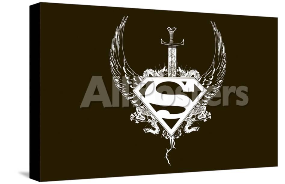 Superman Superman Logo With Wings A Sword And Thorns Prints Allposters Com