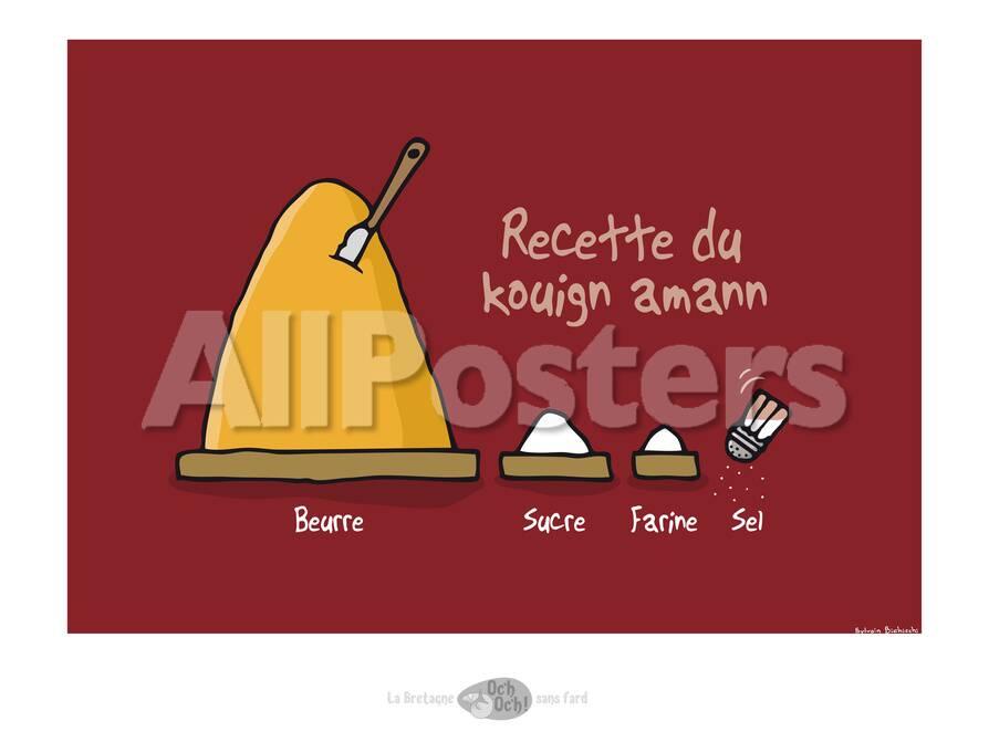 Oc H Oc H Recette Du Kouign Amann Art Sylvain Bichicchi Allposters Com
