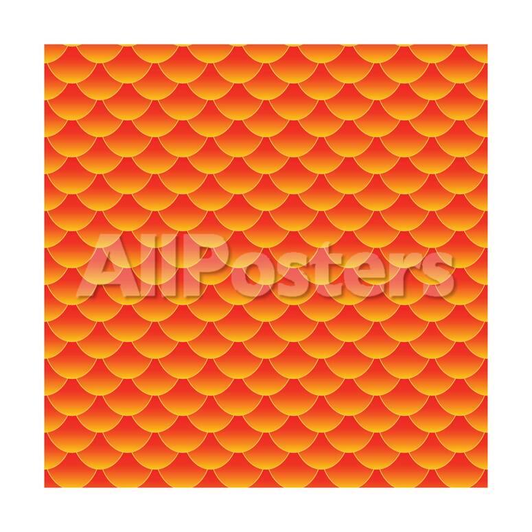 Eps 10 Seamless Pattern Of Small Colorful Goldfish Or Koi Fish Scales Forming A Pattern Repeat Pat Art Sylvie Bouchard Allposters Com