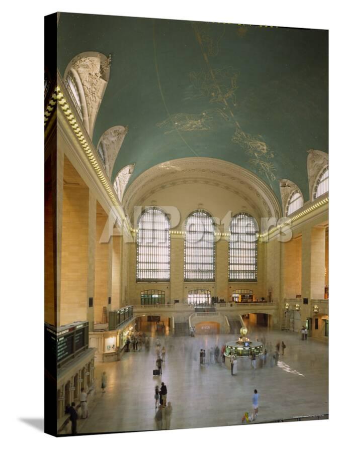 Main Concourse At Grand Central Station In Panorama Before Rededication Of Renovated Beaux Art Gem