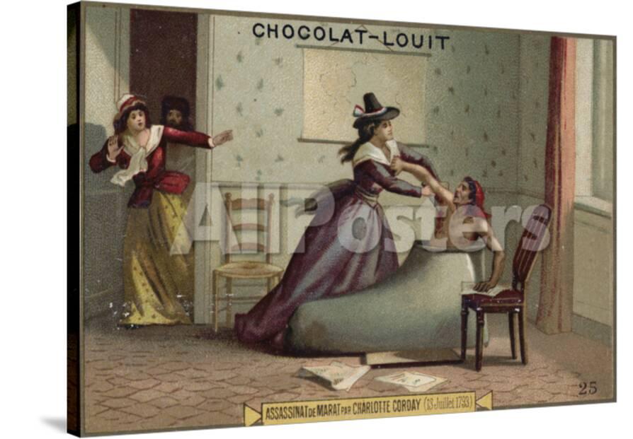The Assassination Of Jean Paul Marat By Charlotte Corday French Revolution 13 July 1793 Giclee Print Allposters Com