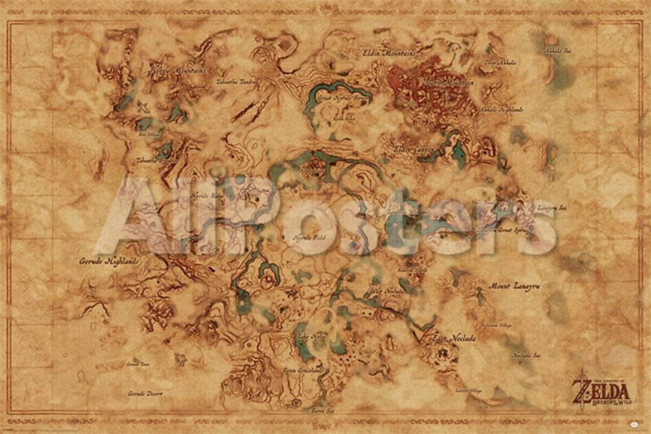 Map Of Hyrule Breath Of The Wild Maps Location Catalog Online