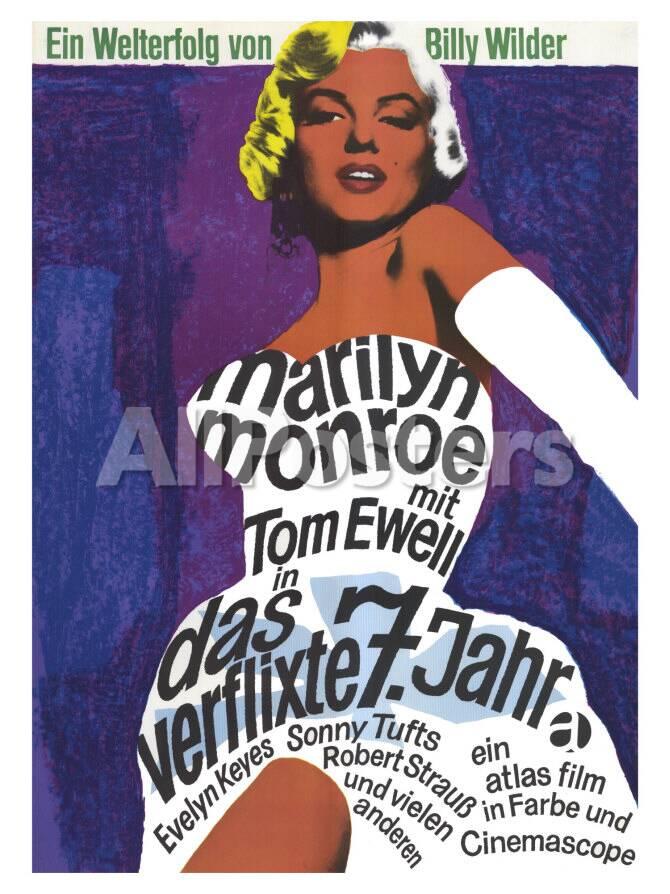 The Seven Year Itch German Movie Poster 1955 Prints Allposters Com