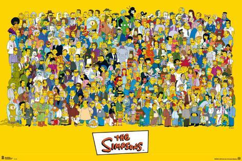 the simpsons characters pôsters