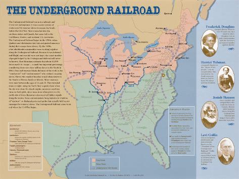The Underground Railroad Map Posters - AllPosters.co.uk