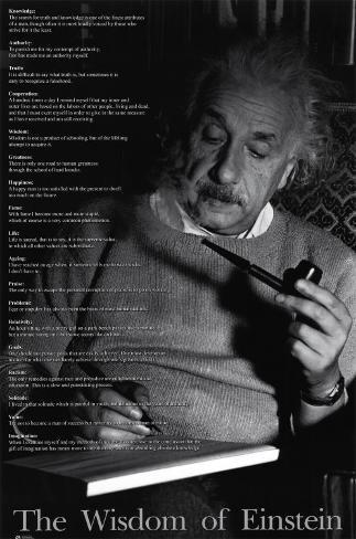 Albert Einstein Wisdom Poster