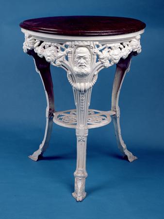 'Triangular Pub-Table with Relief of W.G. Grace at Each Corner