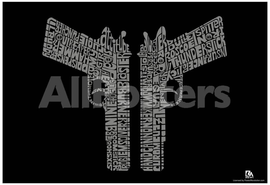 two guns slang text