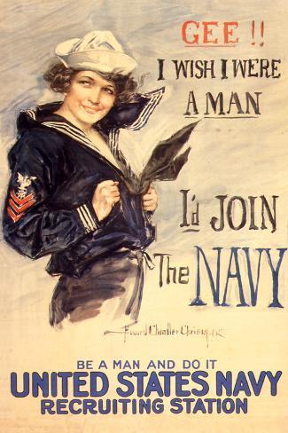 U.S. Navy I'd Join the Navy WWII Propaganda Vintage Prints at ...