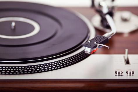 Stereo Turntable Vinyl Record Player Analog Retro Vintage Closeup Photographic Print Viktorus Allposters Com
