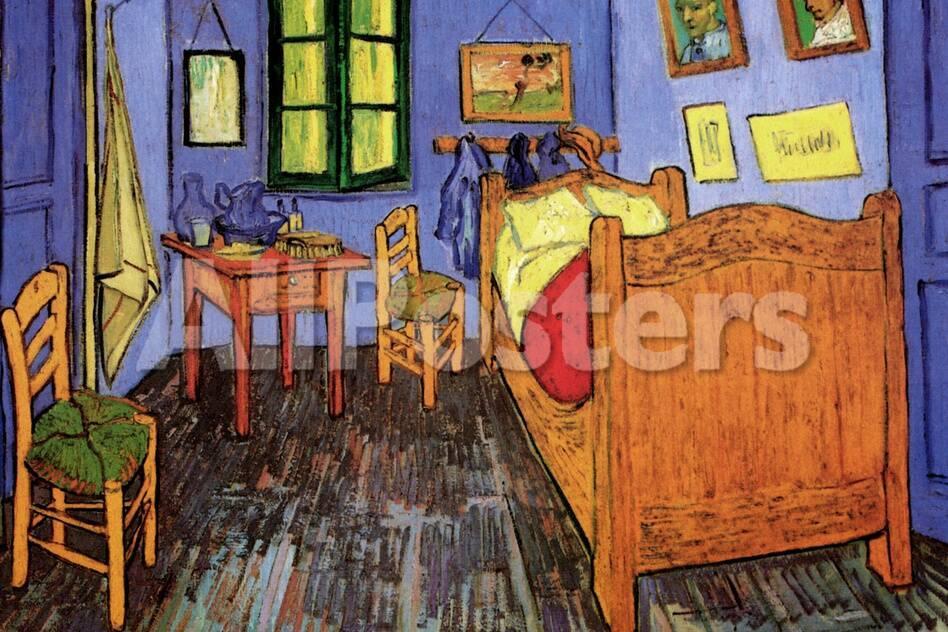Vincent Van Gogh Bedroom Plastic Sign