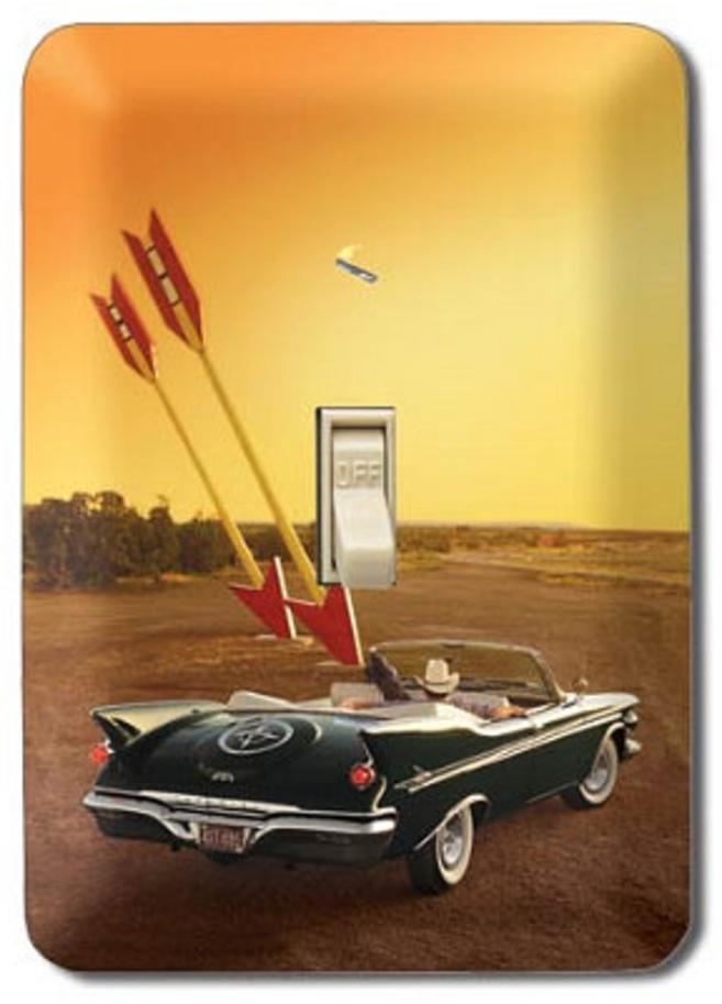 Vintage Car Convertible Double Arrow Light Switch Plate Novelty Allposters Com