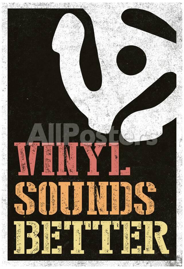 Vinyl Sounds Better Music Poster Photo Allposters Com
