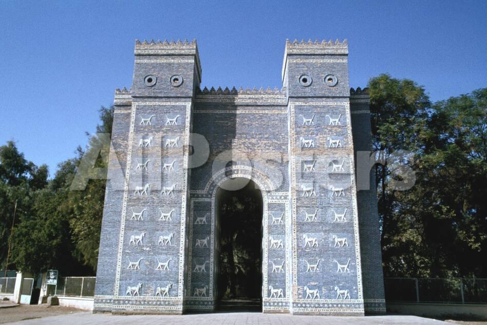 ishtar gate babylon iraq photographic print by vivienne sharp