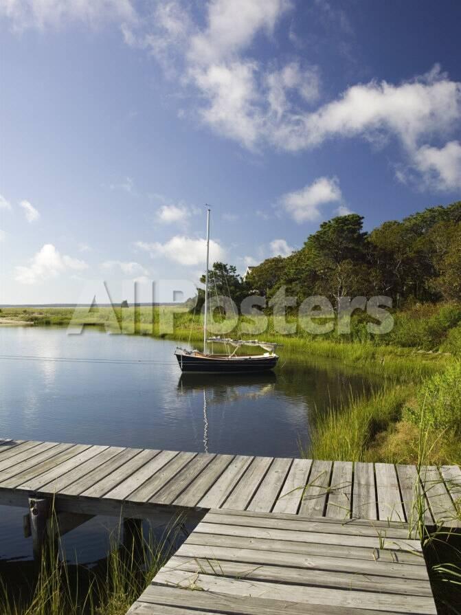 Sengekontacket Pond Oak Bluffs Martha S Vineyard Massachusetts Usa Photographic Print Walter Bibikow Allposters Com allposters com