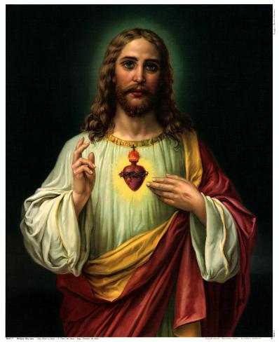 Sagrado corazón de Jesús Láminas por Zabateri en AllPosters.es
