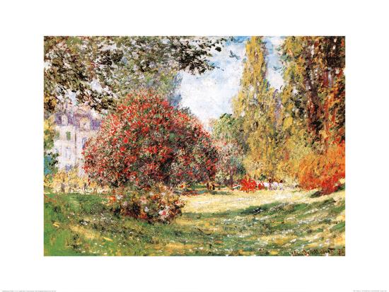 'The Park at Monceau' Posters - Claude Monet | AllPosters.com
