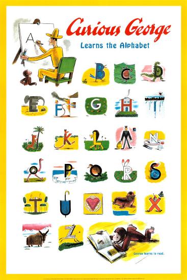 Curious George Learns The Alphabet Prints By H A Margret E