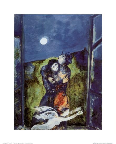 Lovers In Moonlight Prints Marc Chagall Allposters Com