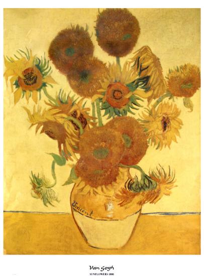 Vase Of Fifteen Sunflowers C 1888 Prints By Vincent Van Gogh At