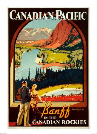 canadian pacific banff posters rockies poster allposters travel ads canada fine prints ad posterpal