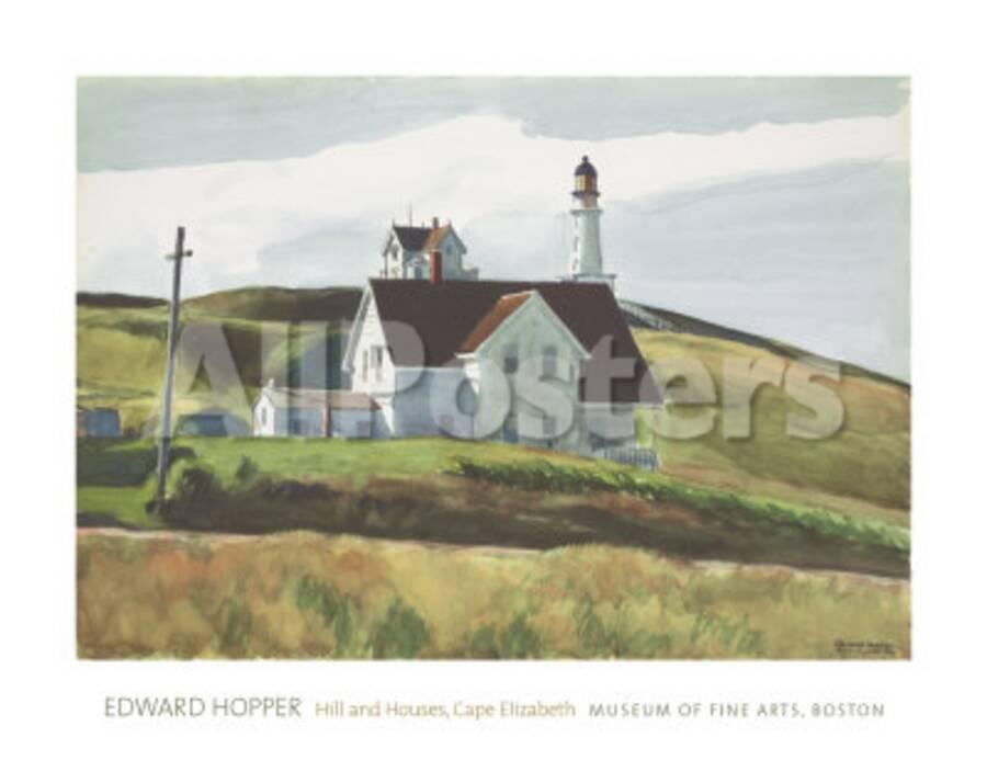 Hill And Houses Cape Elizabeth Maine