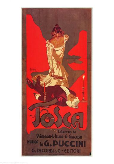 Puccini Tosca Prints by Adolfo Hohenstein at AllPosters com