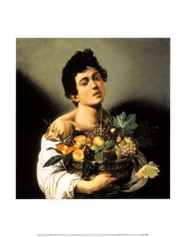 Caravaggio Fine Art Poster Print Basket of Fruit 24x36