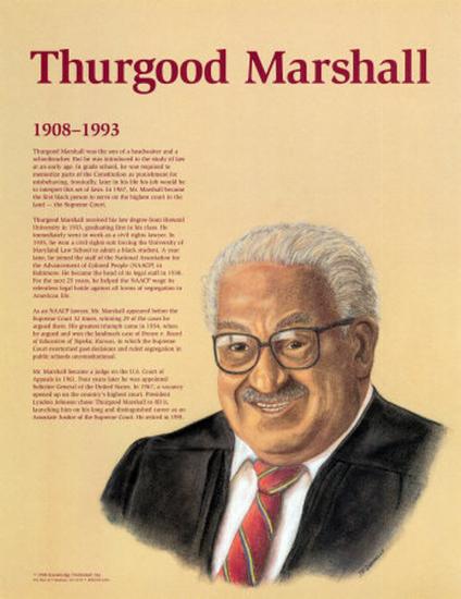 'Great Black Americans - Thurgood Marshall' Posters - | AllPosters.com
