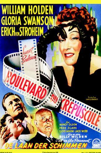 Sunset Boulevard Vintage Movie Poster 24x36