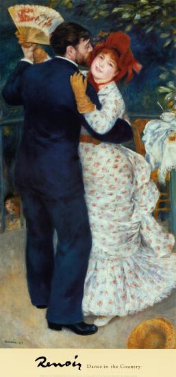 Dance in the Country' Prints - Pierre-Auguste Renoir | AllPosters.com