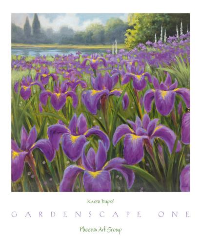 FLORAL ART PRINT Living Color I Karen Dupre